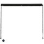 Voir la diapositive 5 : VIDAXL Auvent retractable avec LED 400x150 cm Anthracite