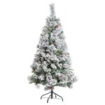 FEERIC LIGHT & CHRISTMAS Sapin de Noël Enneigé  Minnesota  210cm Blanc