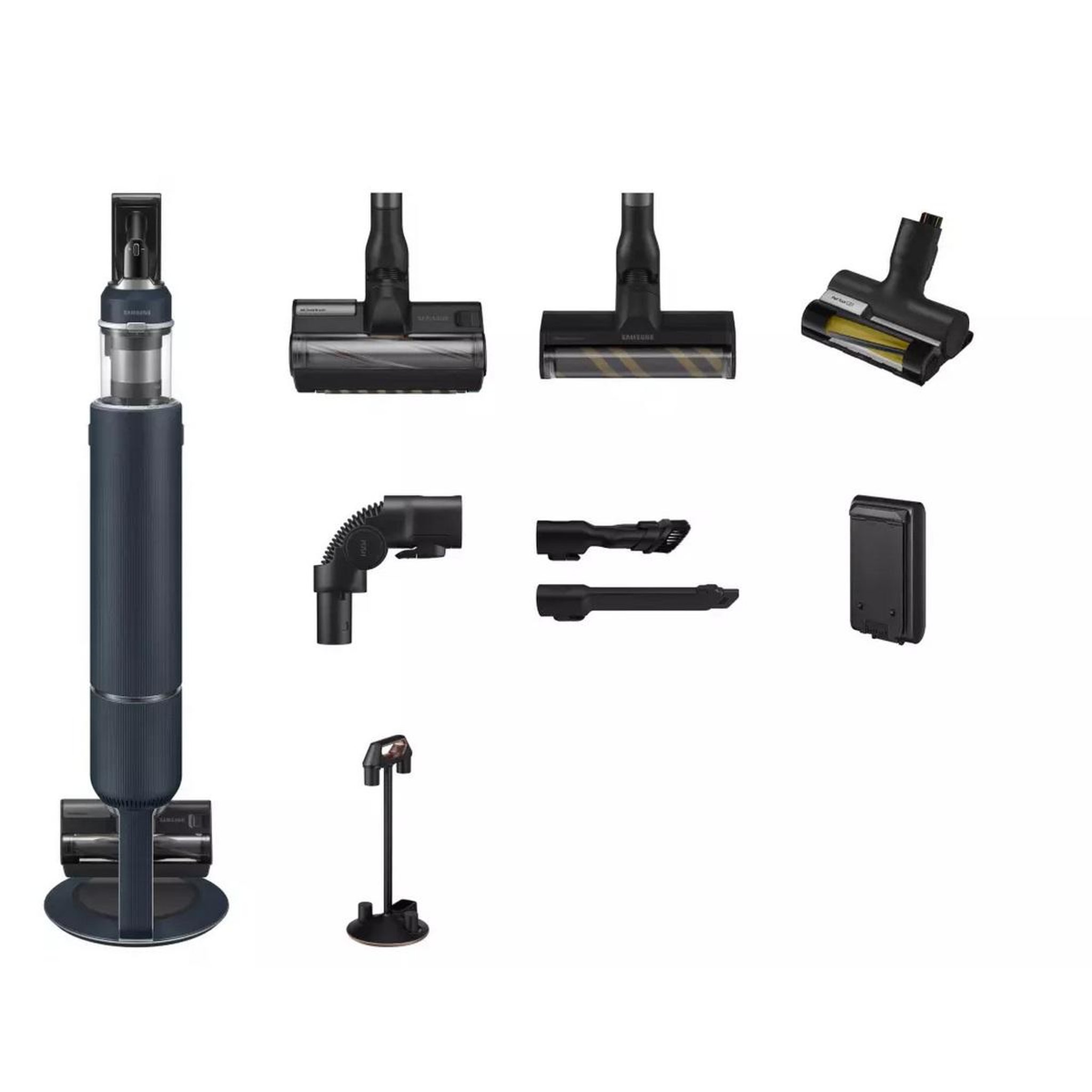 Voir la diapositive 3 : Samsung Aspirateur balai rechargeable 25.2v bleu/gris - vs20a95843b