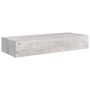 Voir la diapositive 4 : VIDAXL Etageres a tiroir murales 2 pcs Gris beton 60x23,5x10 cm MDF
