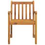 Voir la diapositive 4 : VIDAXL Chaises de jardin lot de 4 56x55,5x90 bois massif d'acacia