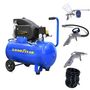 Voir la diapositive 1 : GOODYEAR Compresseur d'air Silencieux 50 Litres 8 bar 2CV 1.5KW 115 PSI + Kit Air comprimé 5 pièces GOODYEAR