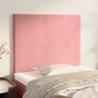 Voir la diapositive 1 : VIDAXL Tetes de lit 2 pcs Rose 100x5x78/88 cm Velours