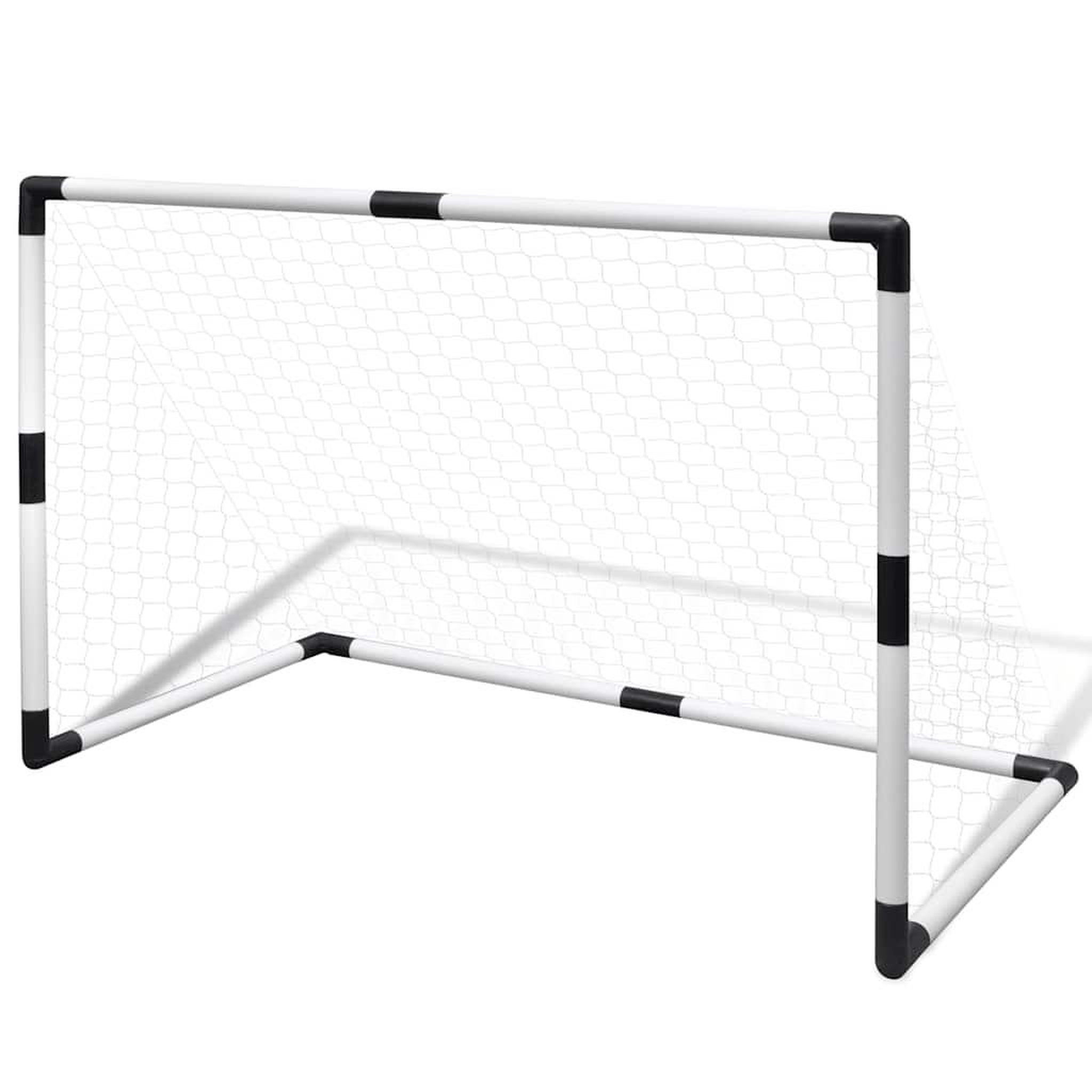 Voir la diapositive 2 : VIDAXL Set de mini-but de football poteau et filet enfants 2pcs 91,5x48x61 cm