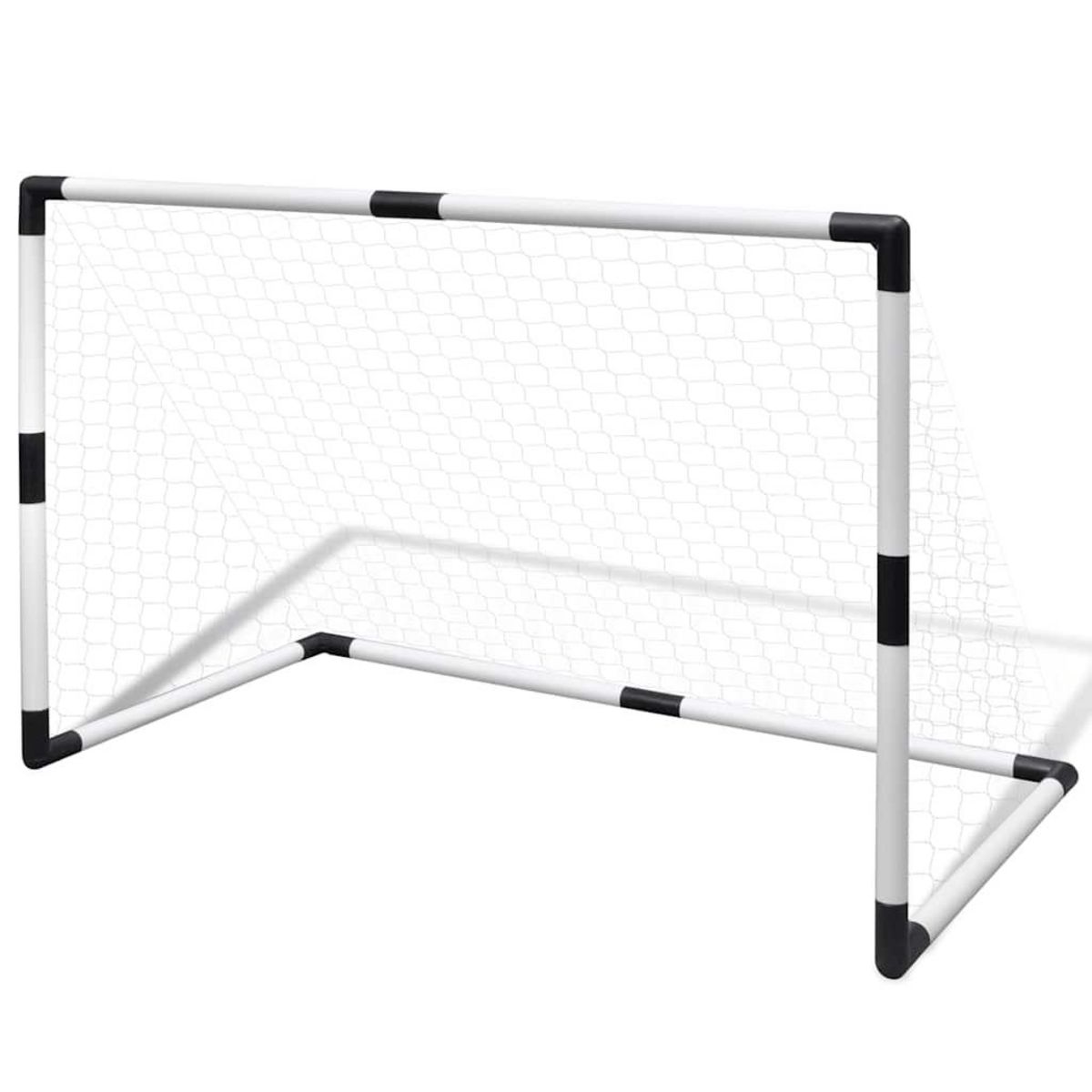 VIDAXL Set de mini-but de football poteau et filet enfants 2pcs 91,5x48x61 cm