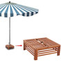 Voir la diapositive 5 : VIDAXL Couverture de support de parasol en bois