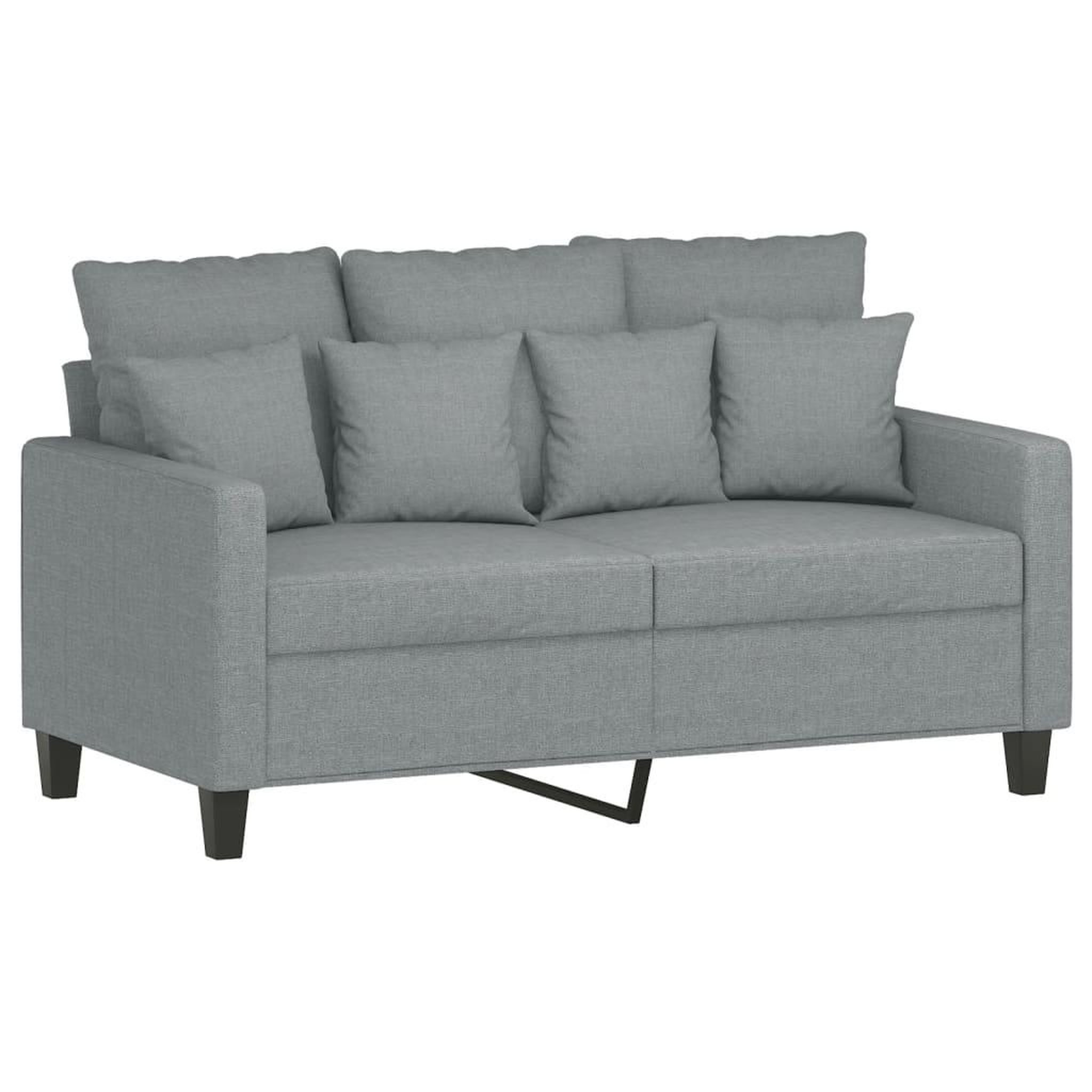 Voir la diapositive 3 : VIDAXL Ensemble de canapes 3 pcs coussins gris clair tissu