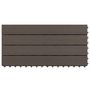 Voir la diapositive 3 : VIDAXL Carreaux de terrasse 6 pcs WPC 60x30 cm 1,08 m^2 Marron fonce