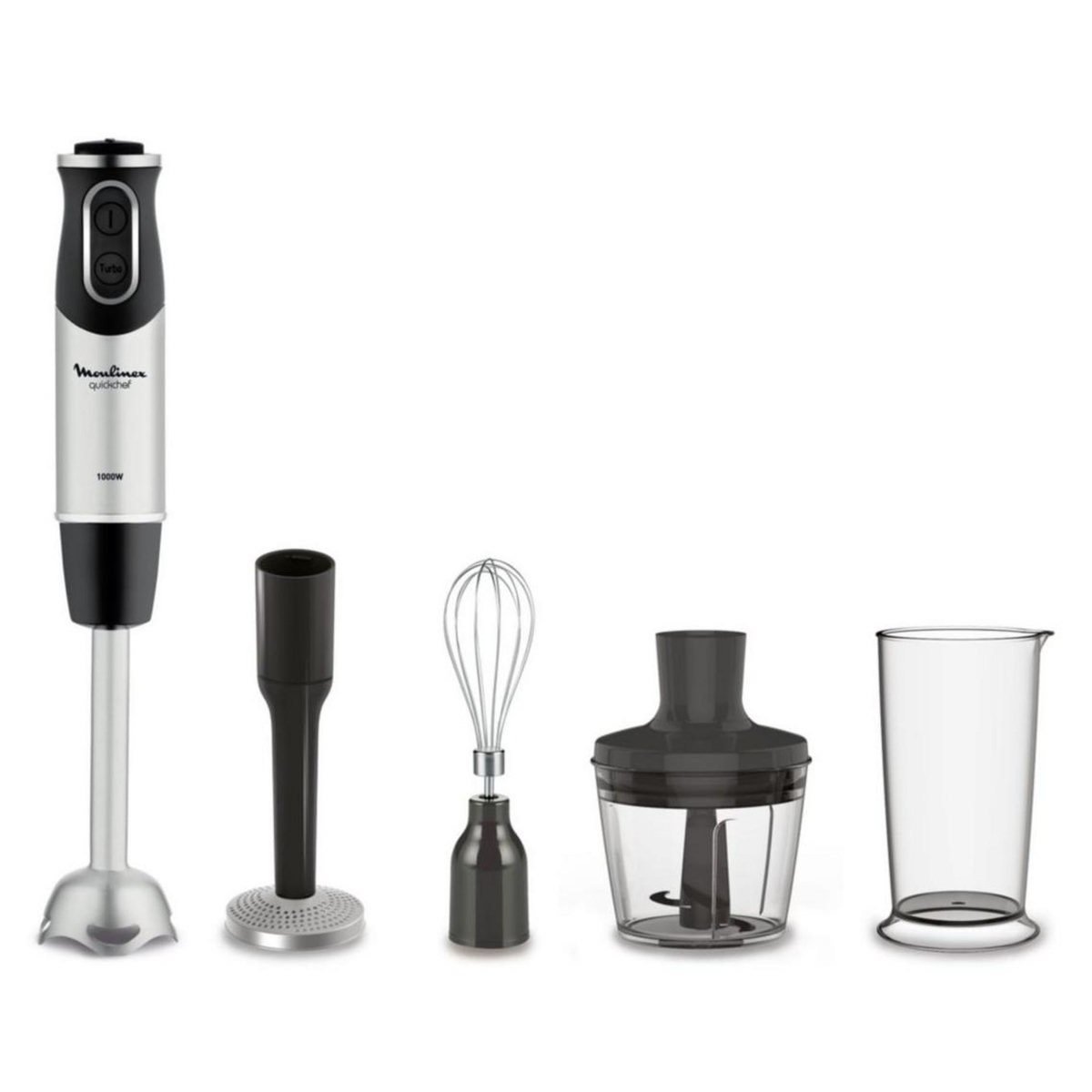 MOULINEX Mixeur plongeant 4en1 1000w noir/inox - dd65h810