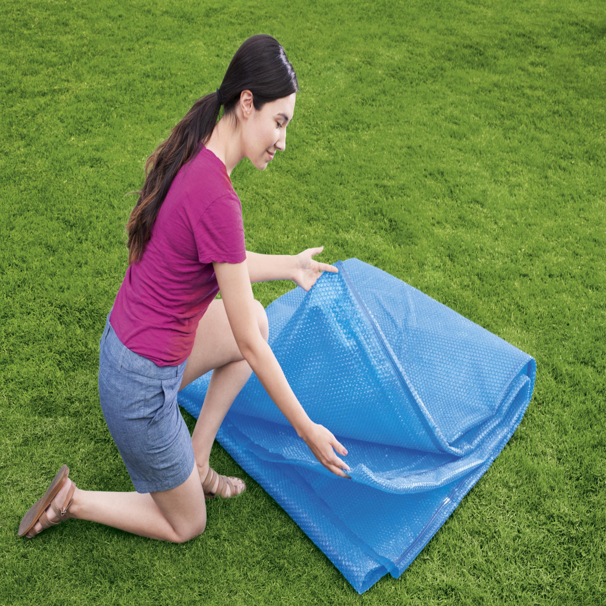 Voir la diapositive 4 : BESTWAY Bâche solaire ronde 462 cm pour piscine ronde de 457 à 488 cm