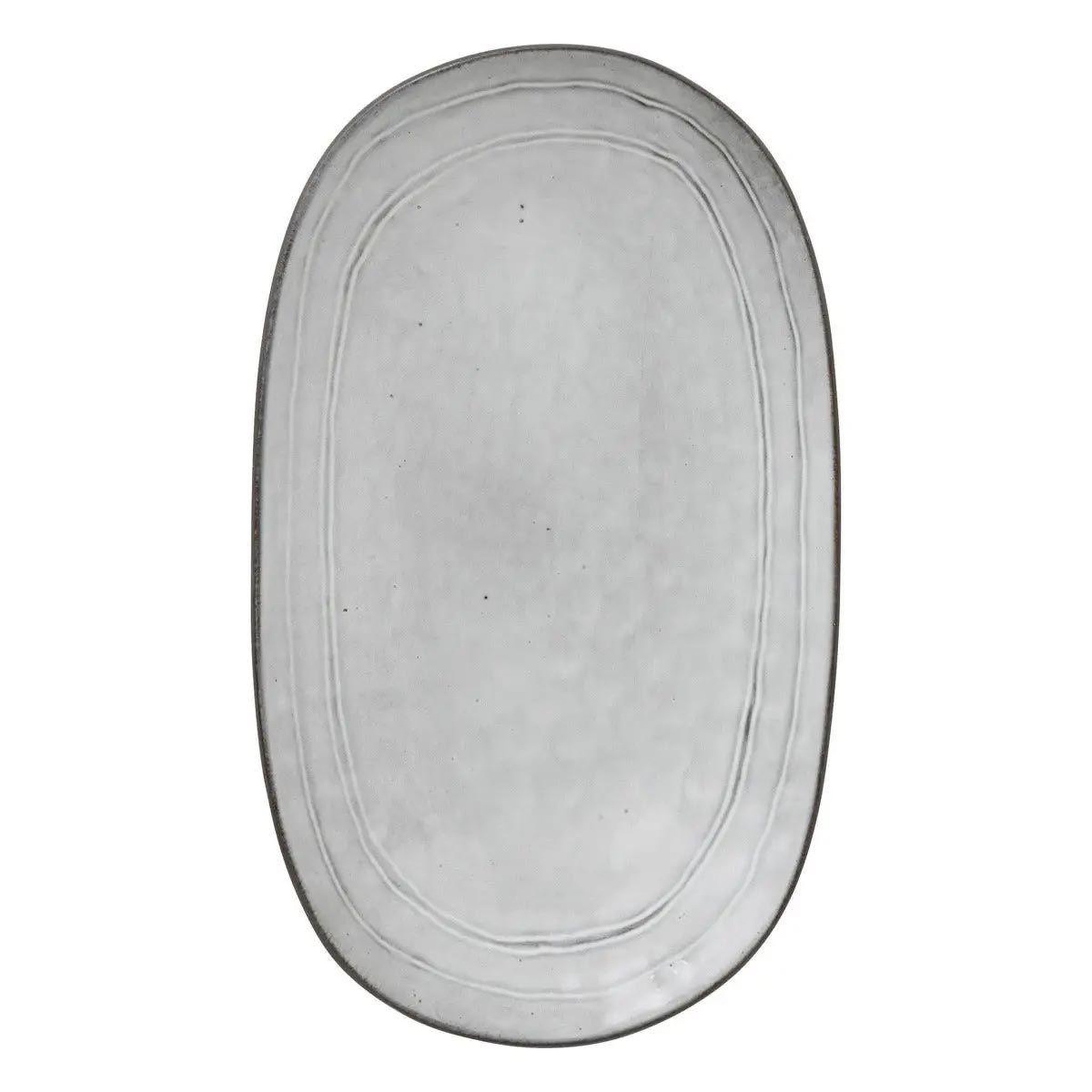 Voir la diapositive 2 : SECRET DE GOURMET Plat de présentation déco  flower  37cm gris