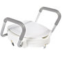 Voir la diapositive 1 : RIDDER RIDDER Siege de toilette avec barre de securite Blanc 150 kg A0072001
