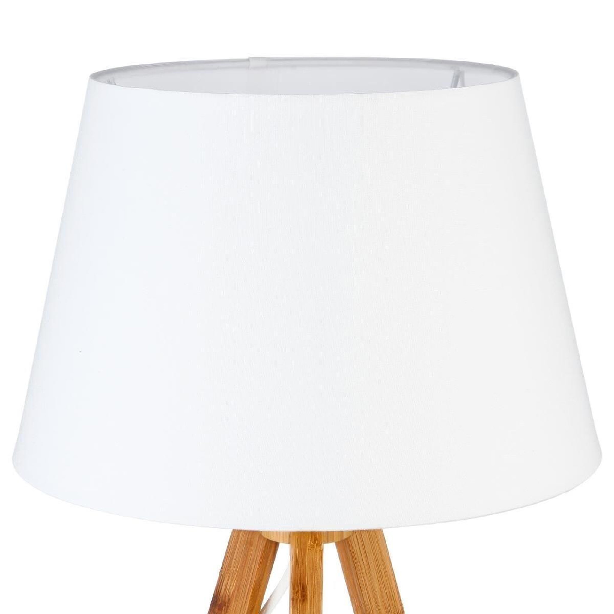 Voir la diapositive 3 : ATMOSPHERA Lampe à poser  bahi  55cm blanc