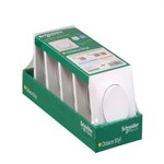 Schneider Electric Lot de 5 interrupteurs va-et-vient complet, Odace, SCHNEIDER ELECTRIC, blanc