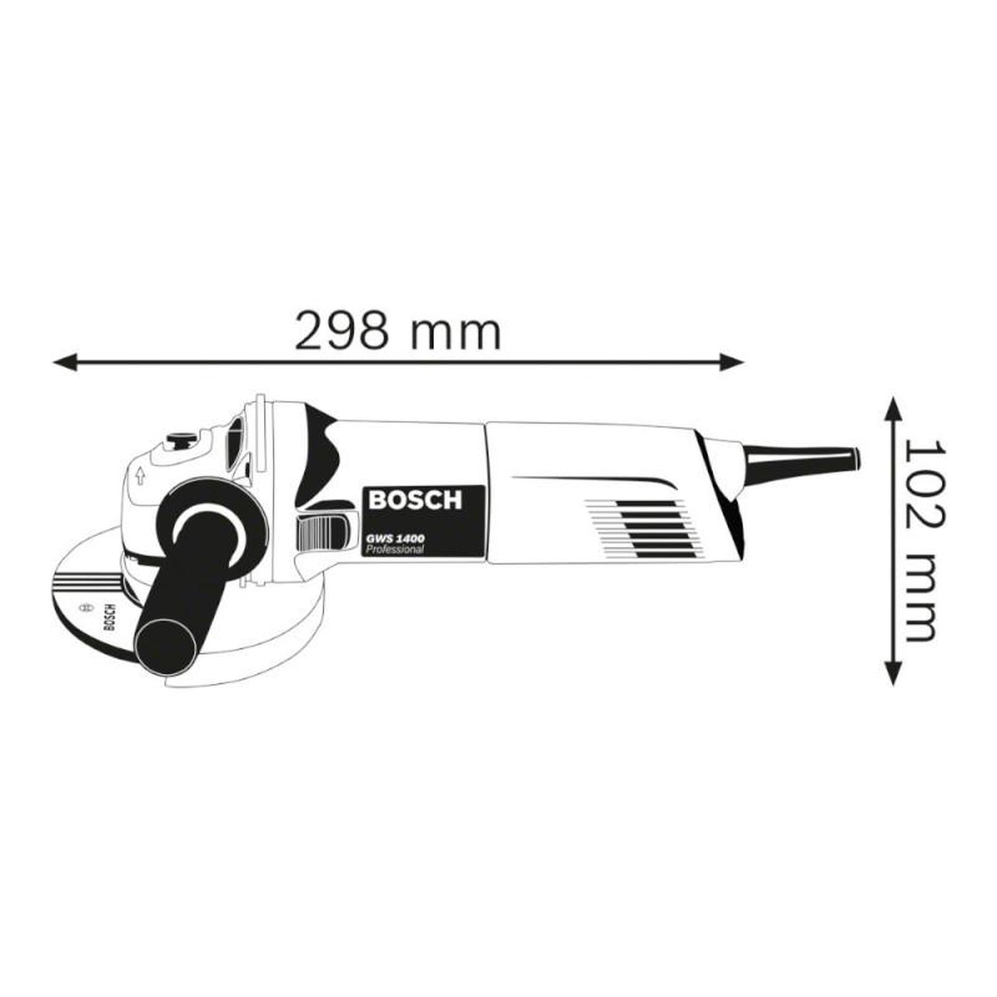 Voir la diapositive 3 : BOSCH Pack meuleuses (GW 22 230 P + GWS 1400) (sans batterie ni chargeur) BOSCH 0601824805