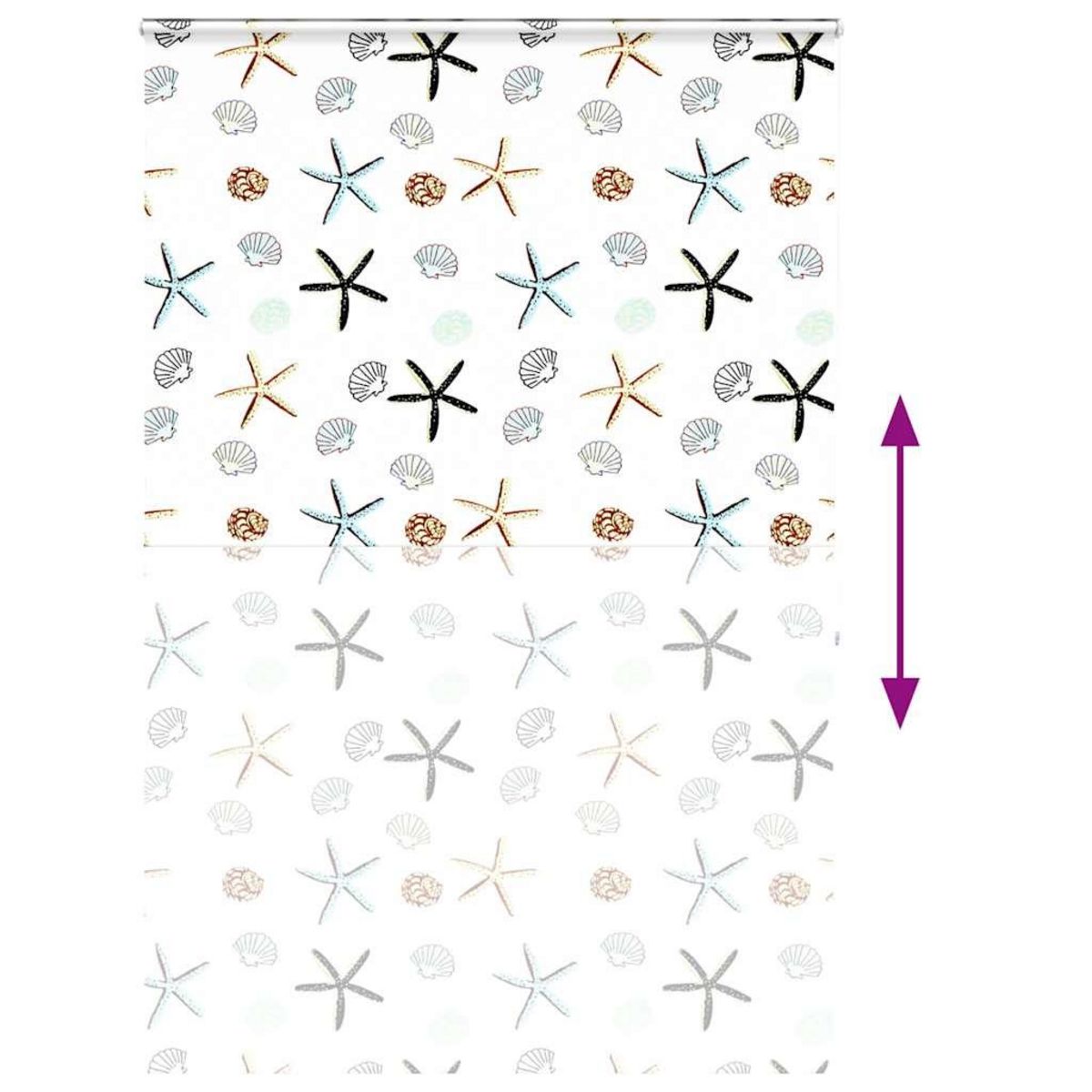 VIDAXL Store enrouleur de douche avec cassette largeur du tissu 146 cm