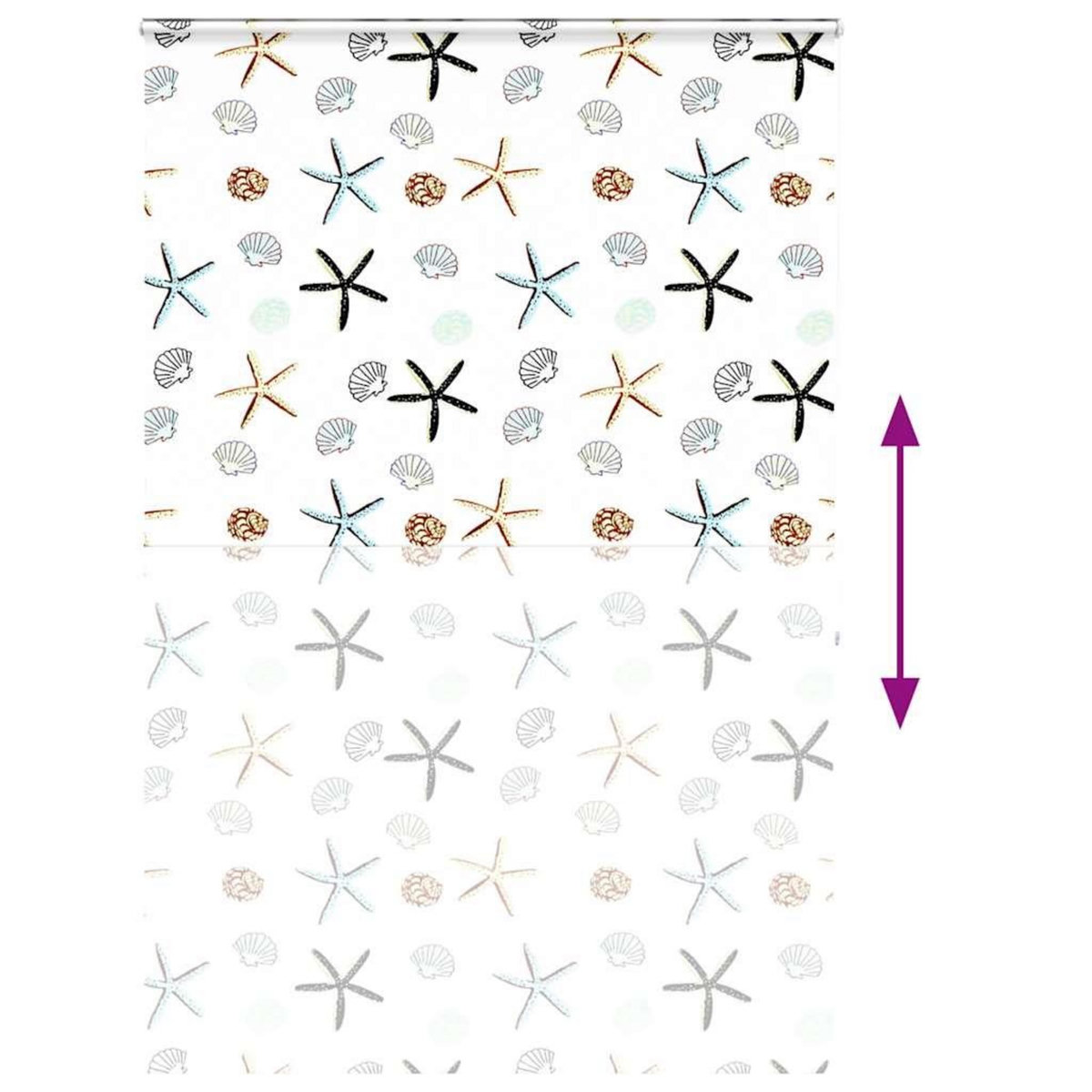 VIDAXL Store enrouleur de douche avec cassette largeur du tissu 146 cm