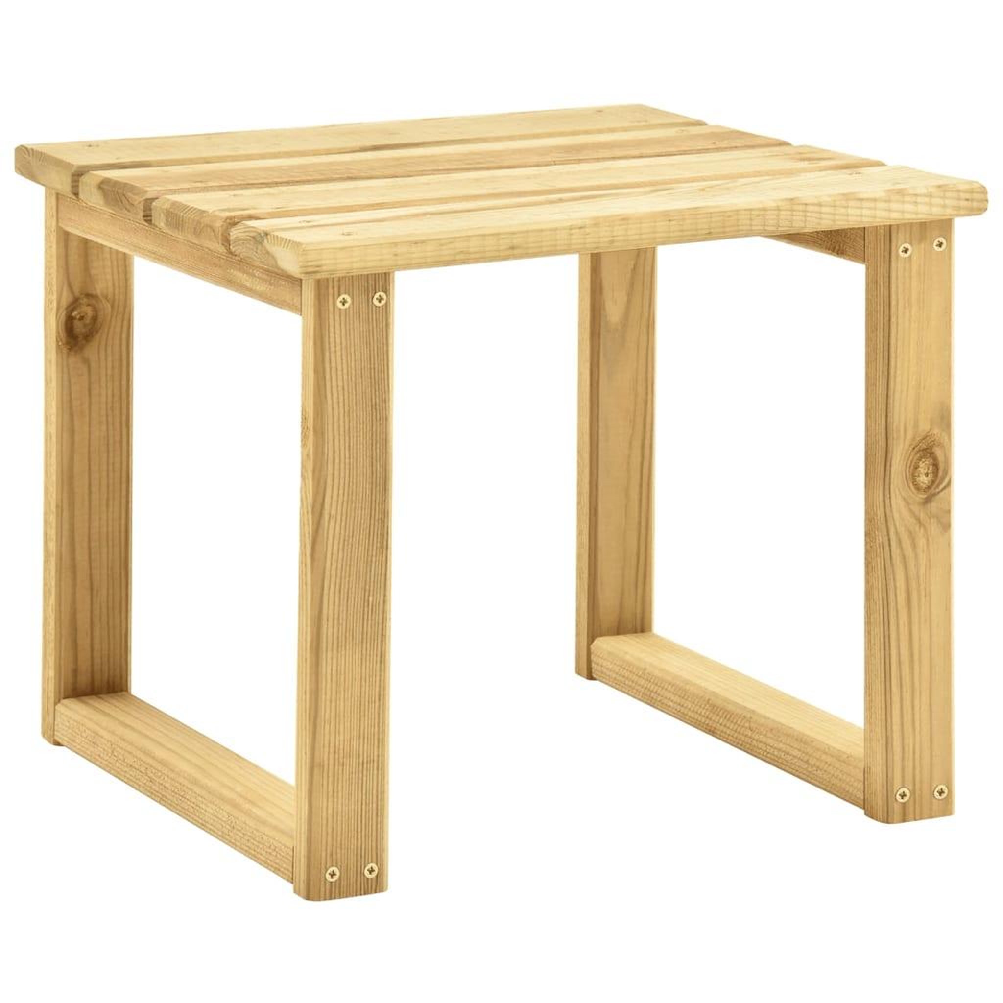 Voir la diapositive 4 : VIDAXL Chaise longue de jardin avec table et coussin Pin impregne