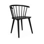 Voir la diapositive 6 : SWEEEK Lot de 4 chaises noires à barreaux en bois et contreplaqué. Paula. L 51 x P 53 x H 75cm