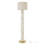 Paris Prix Lampadaire Coquillage  Effet Perlé  156cm Blanc Cassé