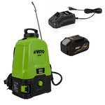 VITO Pulvérisateur à Batterie 20V - 16L 5bar + Batterie Lithium 4Ah + Chargeur Végetaux jardin toitures VITO