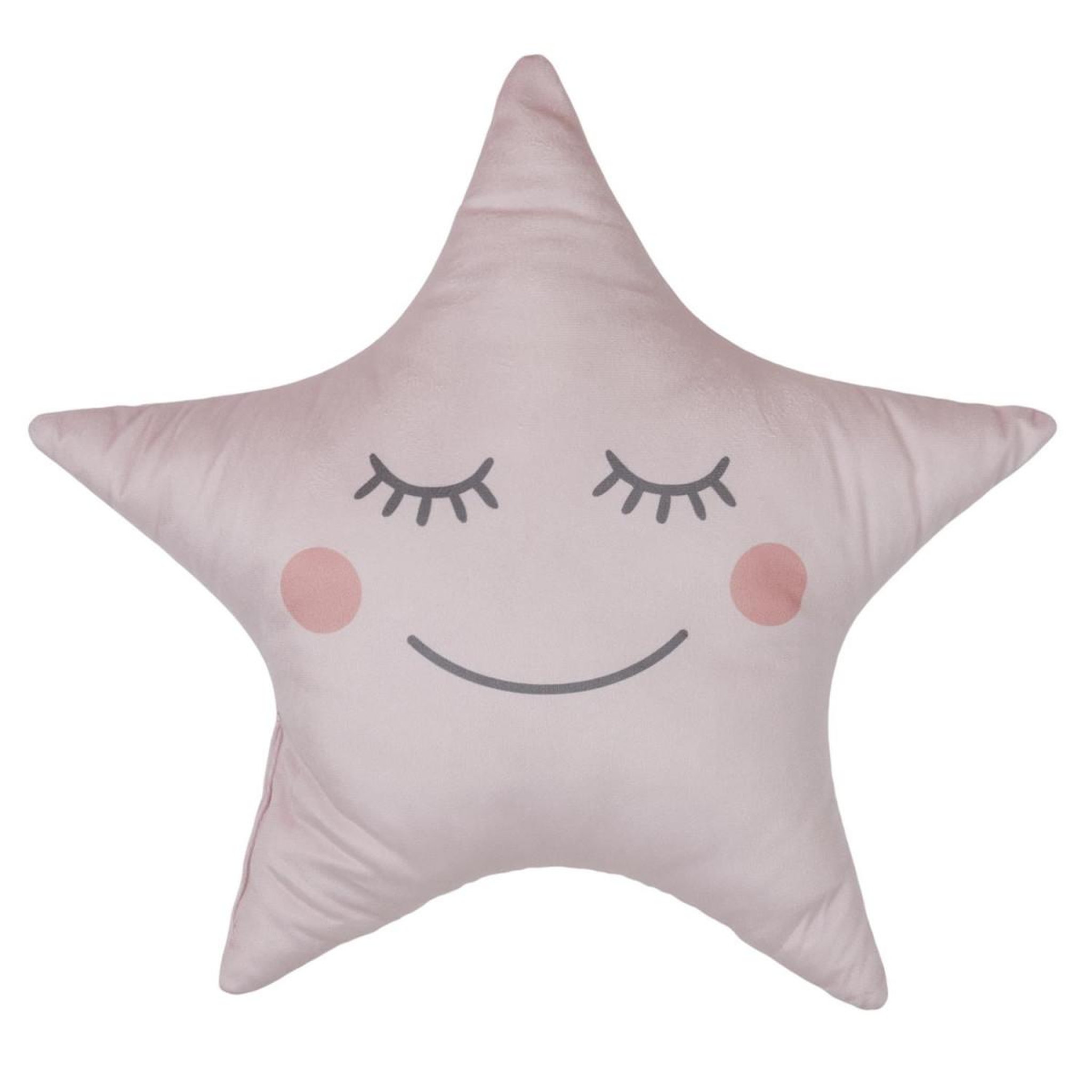 HOME DECO KIDS Coussin déco enfant  étoile  37x44cm rose