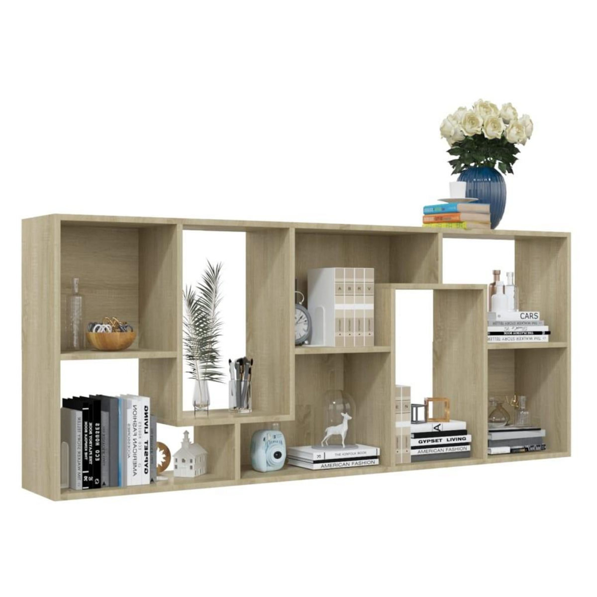 VIDAXL Bibliotheque Chene sonoma 67x24x161 cm Bois d'ingenierie