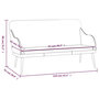 Voir la diapositive 6 : VIDAXL Banc Gris 110x76x80 cm Similicuir