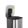 Voir la diapositive 4 : HAILO Poubelle à pédale 32L Cube Inox