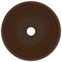 Voir la diapositive 3 : VIDAXL Lavabo rond de luxe Marron fonce mat 40x15 cm Ceramique