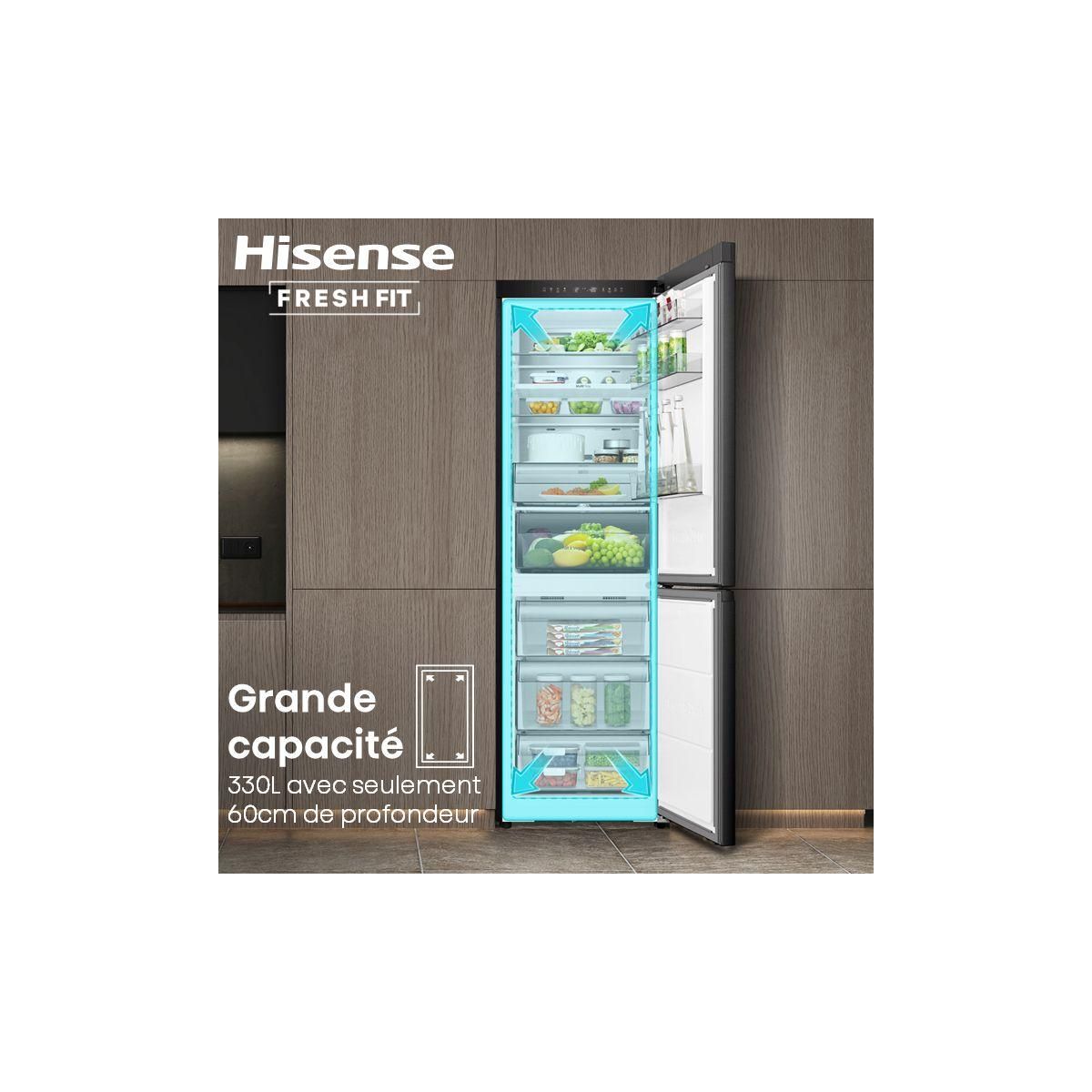 Hisense Réfrigérateur combiné RB5K330GSFC freshfit