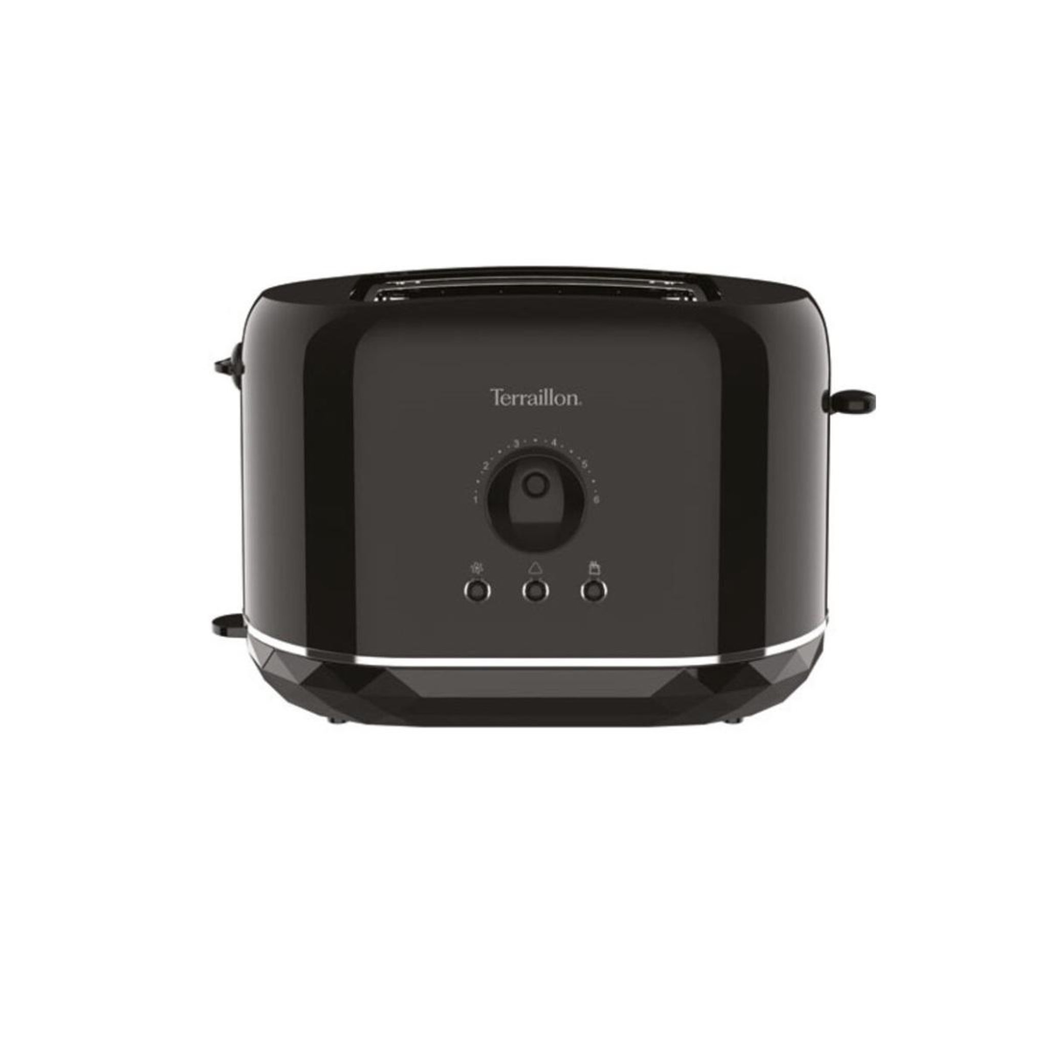 Voir la diapositive 2 : Terraillon Grille-pain 2 fentes 870w noir - 15387