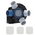 Sauter Kit VMC simple flux autoréglable à détection d'humidité Agalina