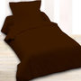 Voir la diapositive 2 : Home collection Housse de couette 100% coton uni