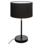 Voir la diapositive 1 : ATMOSPHERA Lampe droite Jule noir doré H42
