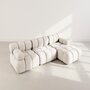 Voir la diapositive 3 : LISA DESIGN Ruby - canapé modulable d'angle droit 4 places en velours texturé