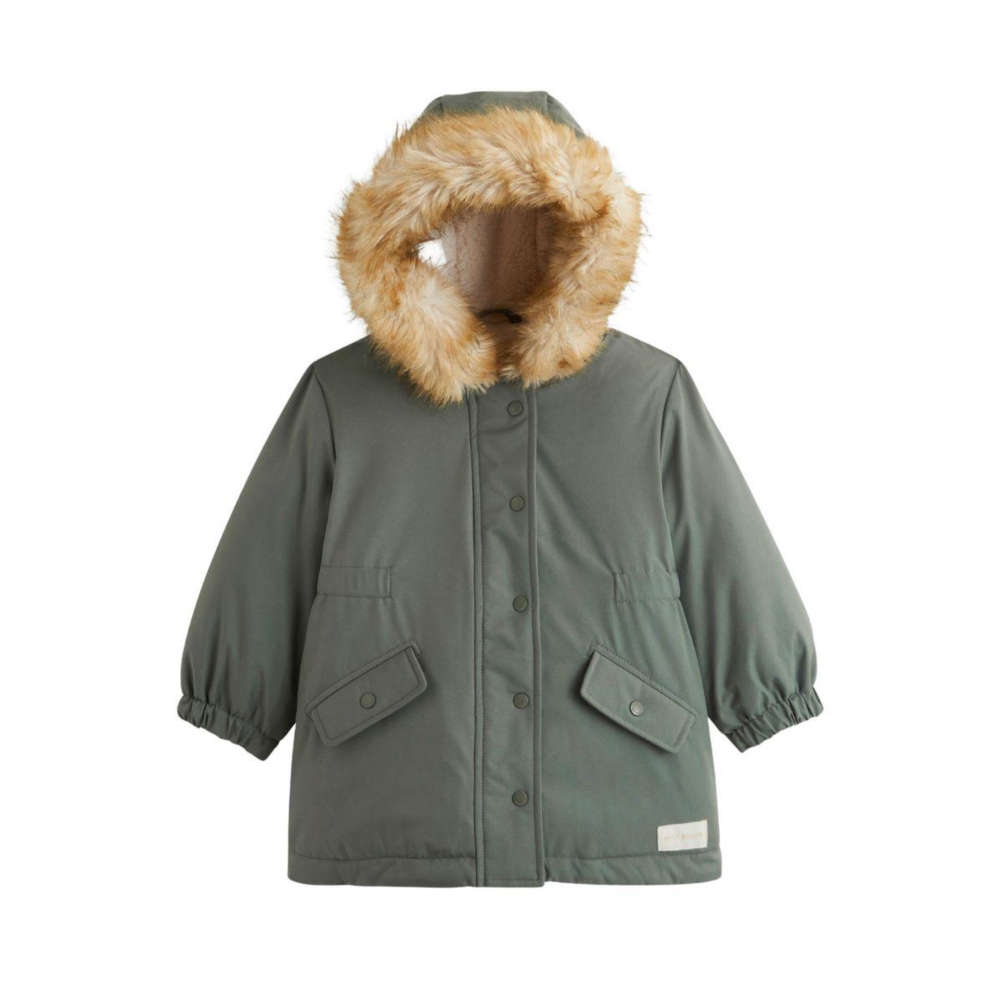 Voir la diapositive 1 : PETIT BEGUIN Parka enfant imperméable doublé sherpa Emma