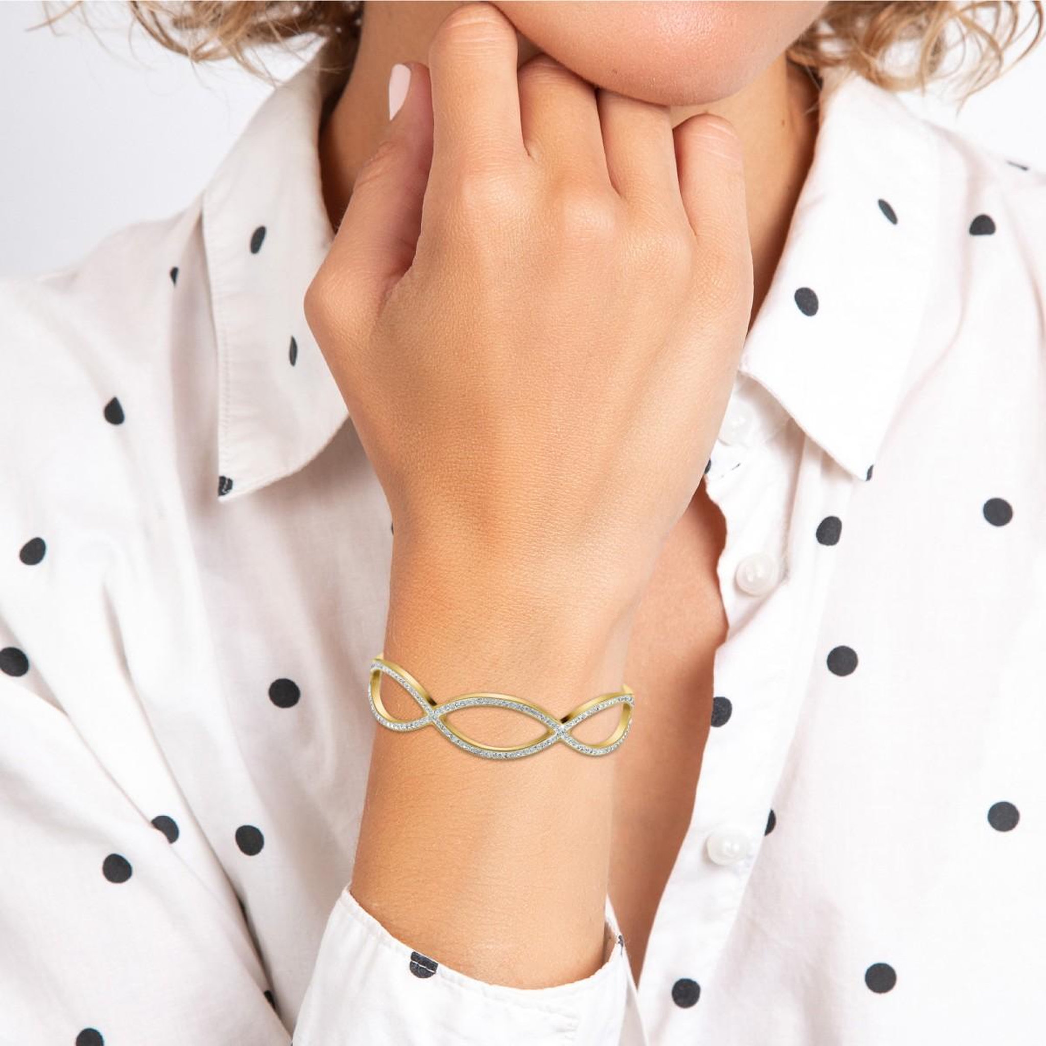Voir la diapositive 2 : SC BOHEME Bracelet par SC Bohème orné de Cristaux scintillants