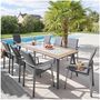 Voir la diapositive 3 : HESPERIDE Table de jardin fixe Lambada en acier - 8 Places