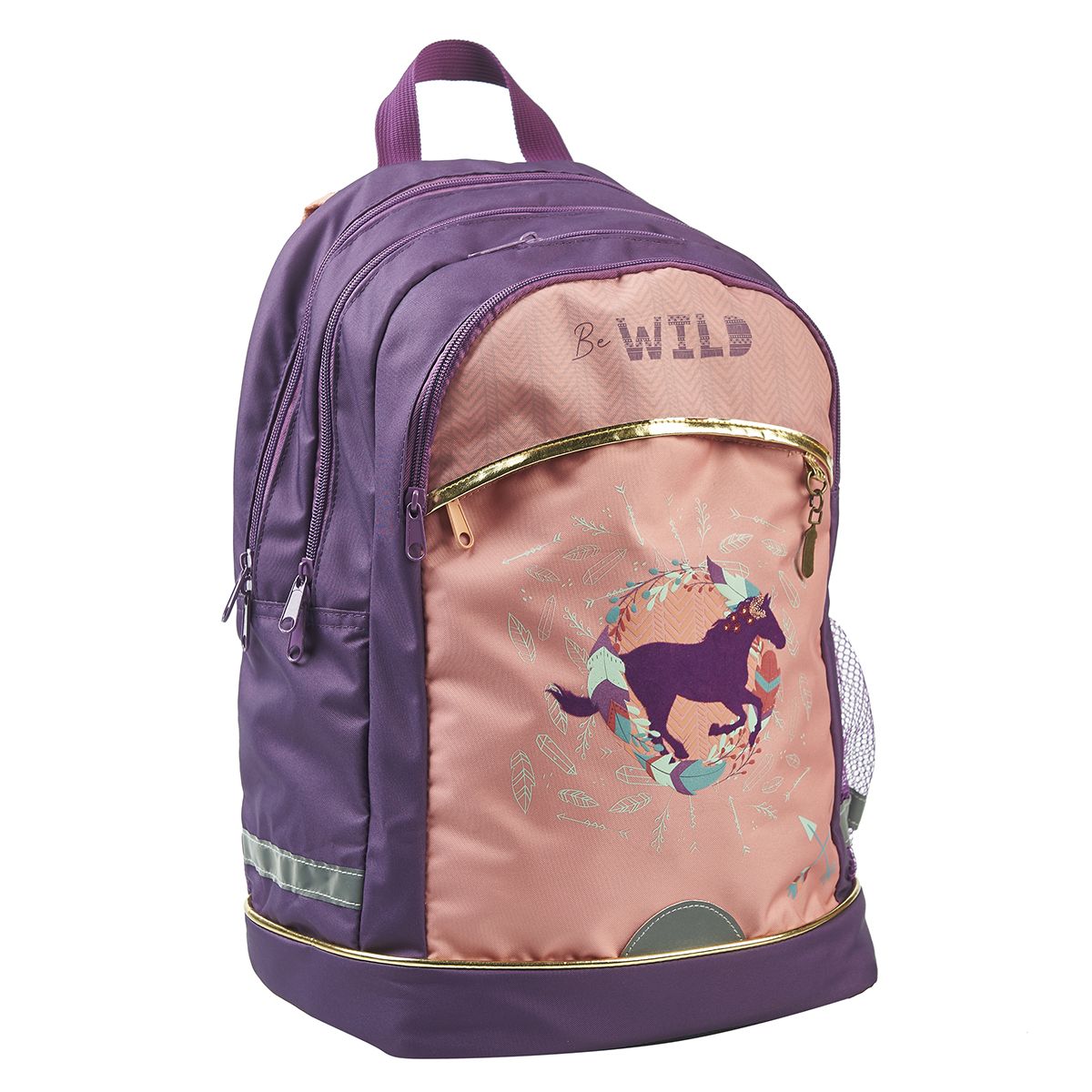 AUCHAN Sac à dos 2 compartiments cheval WILD HORSE