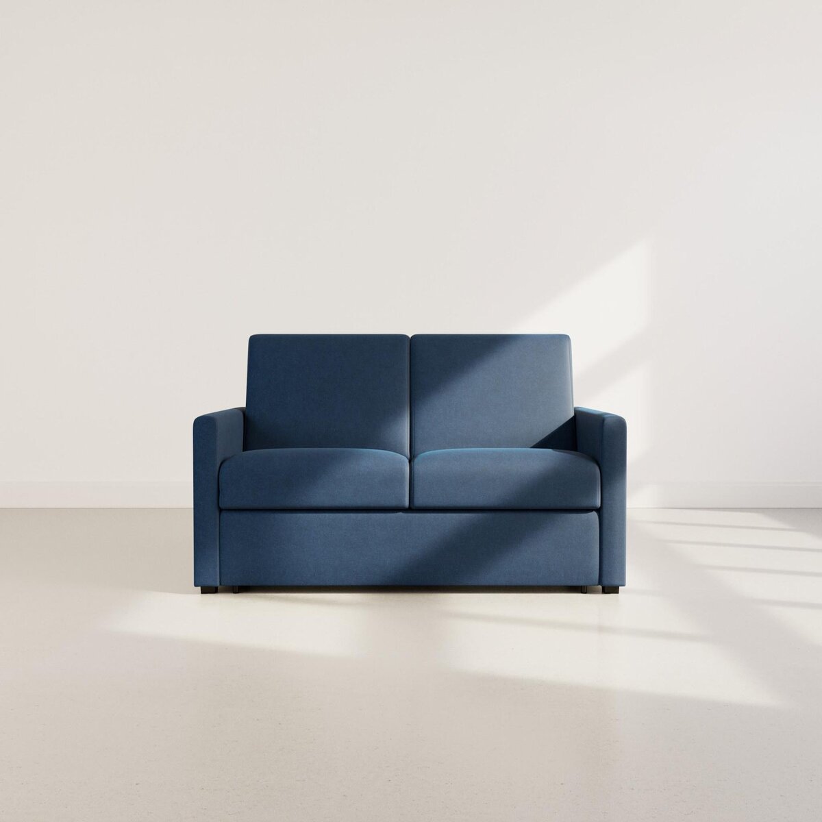 BEST MOBILIER Julia - canapé 3 places convertible express couchage quotidien 140 cm matelas 18 cm en tissu