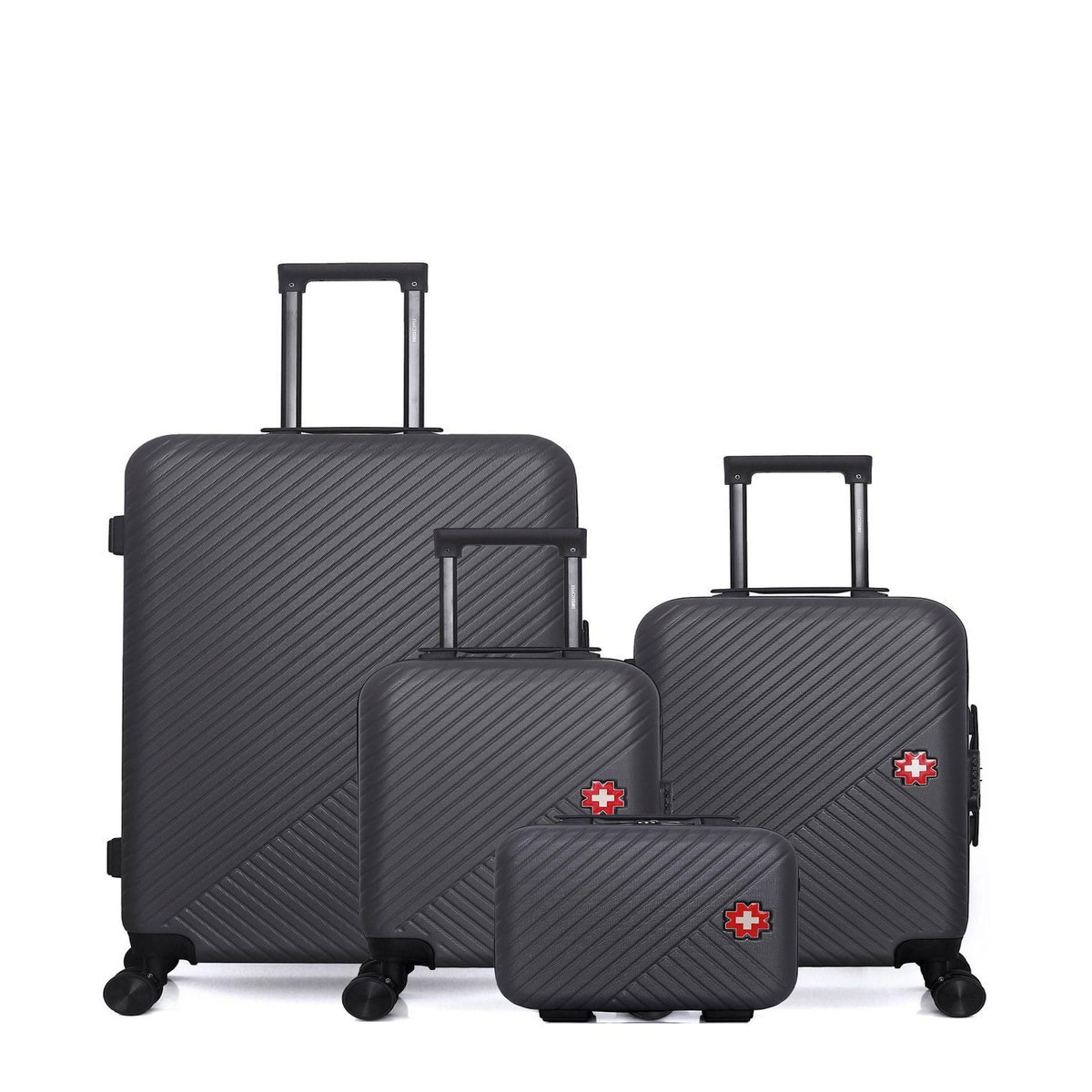 SWISS KOPPER SWISS KOPPER - LOT DE 4 - Valises grand format, cabine, cabine XXS et vanity SPIEZ