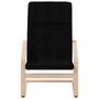 Voir la diapositive 4 : VIDAXL Chaise de relaxation avec repose-pied Noir Tissu