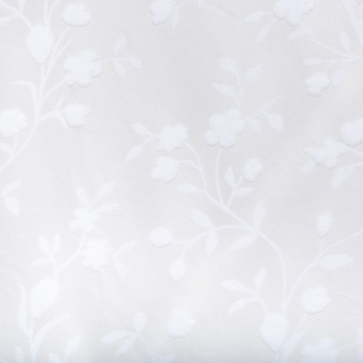 ATMOSPHERA Voilage à motif fleuri LAZI - 140 x 240 cm - Blanc