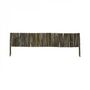 Voir la diapositive 2 : LINXOR Bordure à planter, clôture de jardin flexible en bambou - 100 x 20 cm - Bois foncé