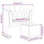 Voir la diapositive 6 : VIDAXL Fauteuil avec repose-pied gris fonce velours