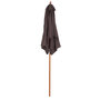 Voir la diapositive 4 : OUTSUNNY Parasol rectangulaire inclinable bois polyester haute densité 2L x 1,5l x 2,3H m chocolat