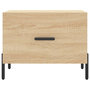 Voir la diapositive 5 : VIDAXL Table basse Chene sonoma 50x50x40 cm Bois d'ingenierie