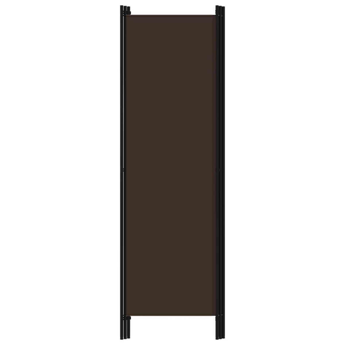 VIDAXL Cloison de separation 3 panneaux Marron 150x180 cm