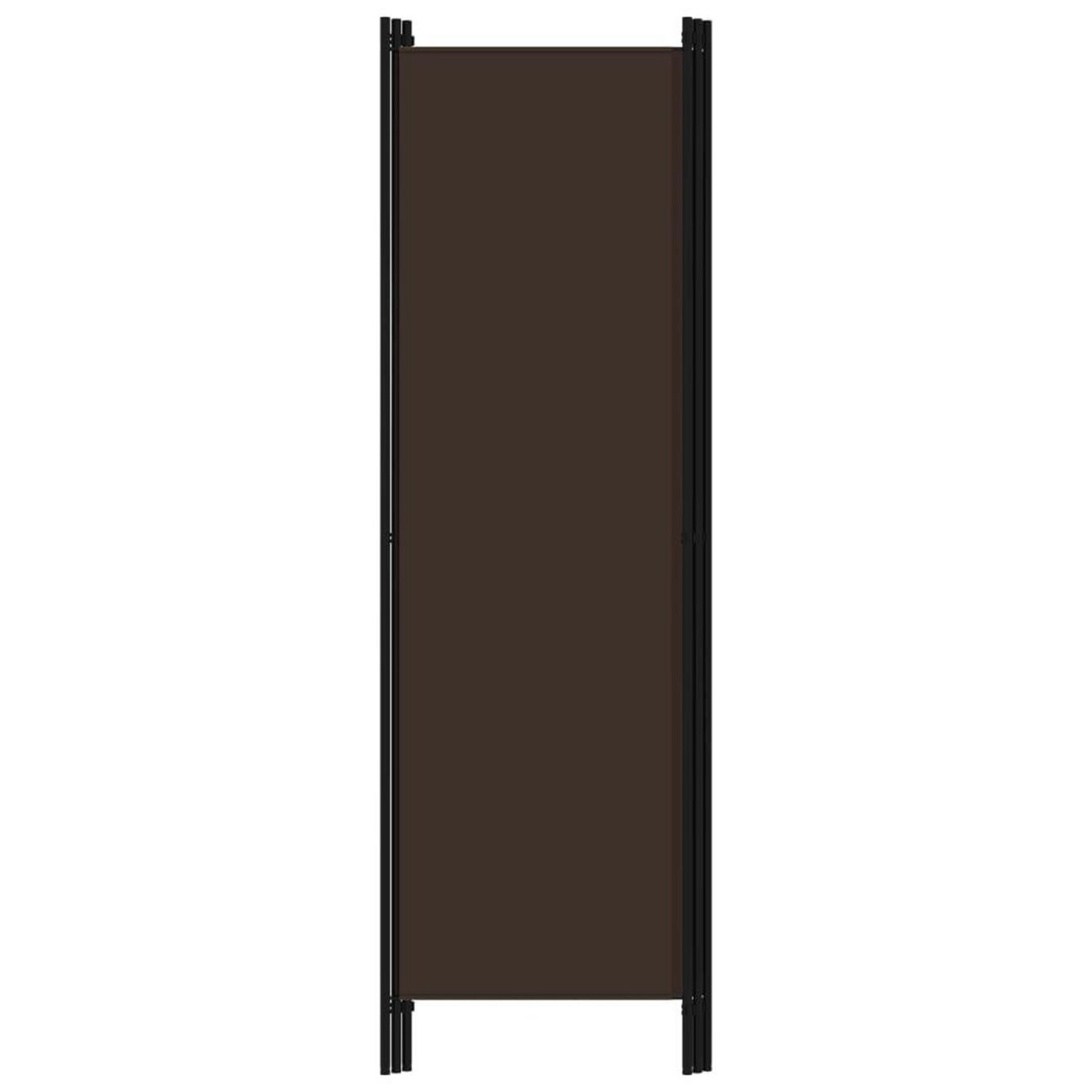 VIDAXL Cloison de separation 3 panneaux Marron 150x180 cm